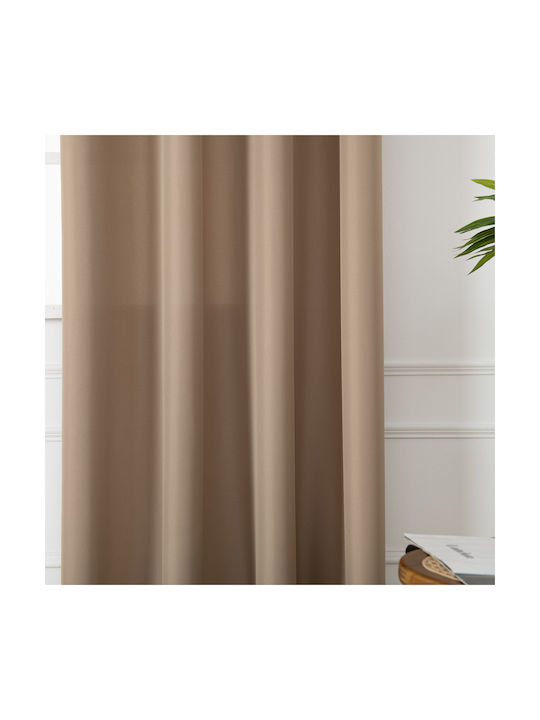 Beauty Home Перде с Копчета Effect 8443 Бежово 140x270см