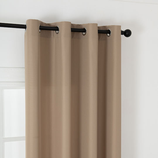 Beauty Home Vorhang mit Grommet Effekt 8443 Beige 140x270cm