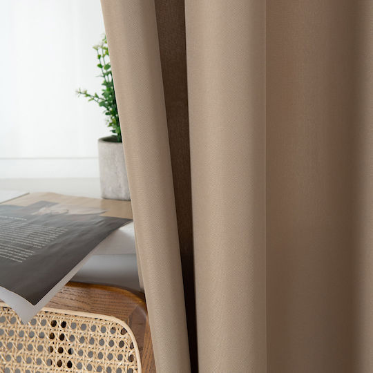 Beauty Home Vorhang mit Grommet Effekt 8443 Beige 140x270cm