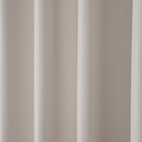 Beauty Home Κουρτίνα με Τρουκς Effect 8443 Εκρού 140x270εκ.