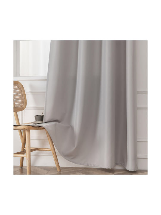 Beauty Home Перде с Копчета Effect 8443 Сребристо 140x270см