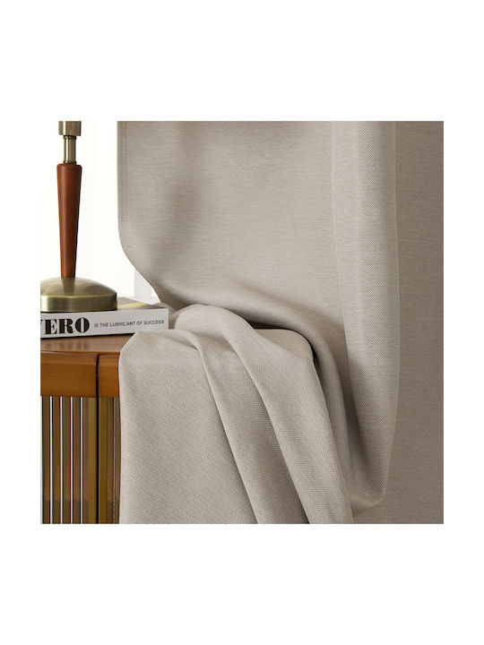 Beauty Home Blackout Curtain with Grommets Glare 8444 Beige 140x270cm