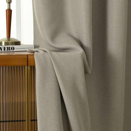 Beauty Home Verdunkelungsvorhang mit Grommets Sand 140x270cm