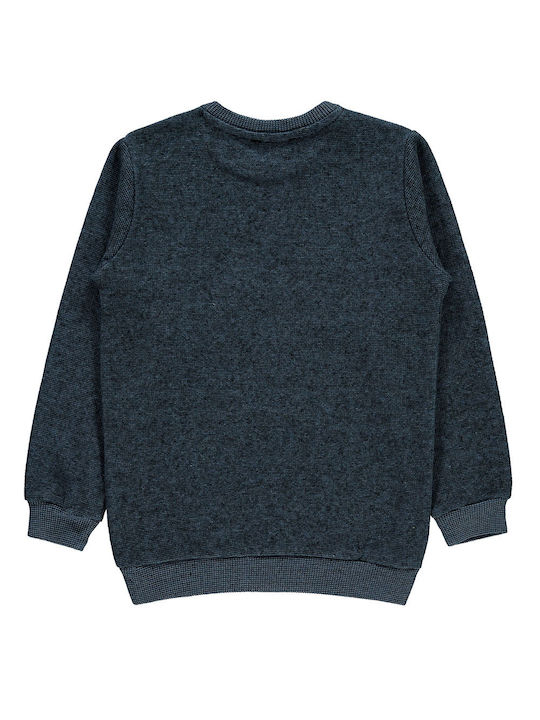 Boys' grey-blue sweater (6-10 years old)