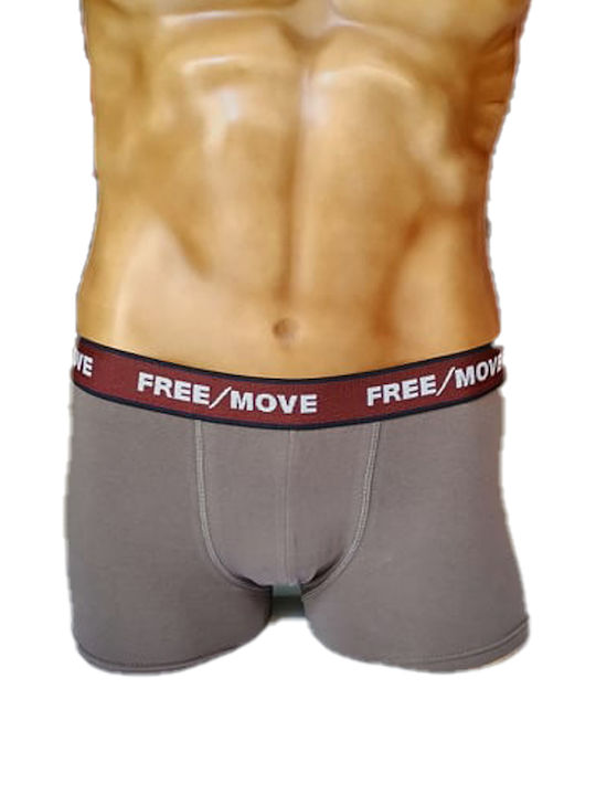 Free Move Herren Boxershorts 2Tem Baumwolle-Schwarz - Set 2 Farben