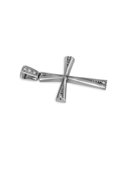 Women's Cross VITOPOULOS White Gold K14 With Zirconia