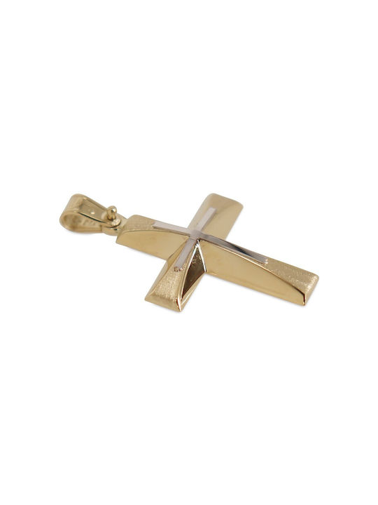 VITOPOULOS Cross Yellow-White Gold 14K