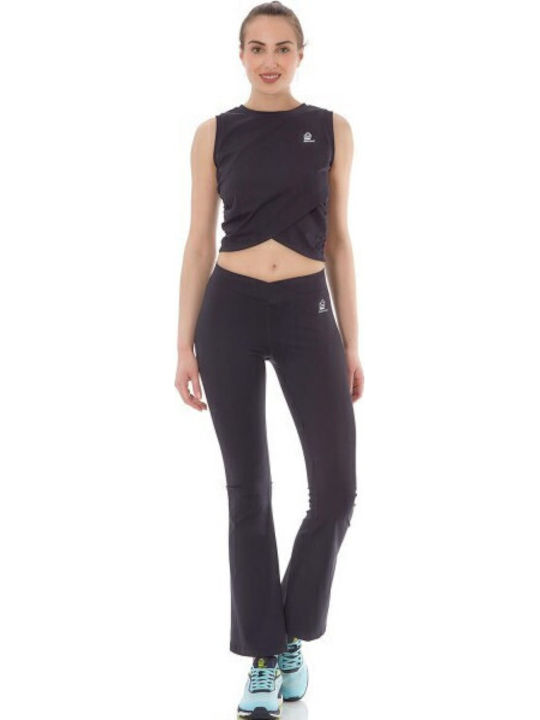Summer Women's Cotton Blouse Sleeveless Black