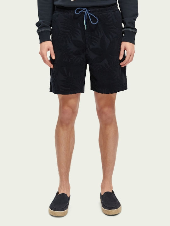 Jacquard Ανδρική Βερμούδα Navy Μπλε