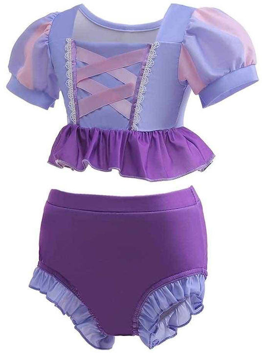 Princess Rapunzel swimsuit for kids - Purple