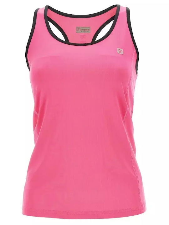 Freddy Damen Sportliches Bluse Ärmellos Fuchsie