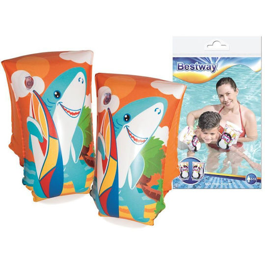 Bestway Swimming Armbands from Vinyl 5-12 years 30x15cm. Shark