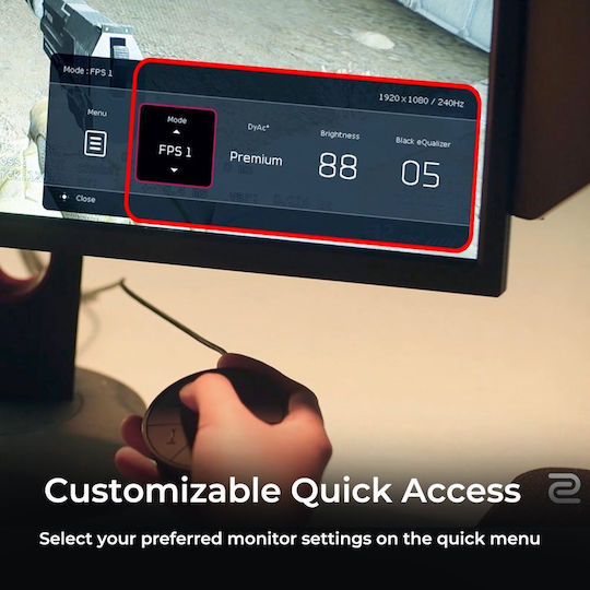 Zowie XL2546K TN Spiele-Monitor 24.5" FHD 1920x1080 240Hz mit Reaktionszeit 1ms GTG