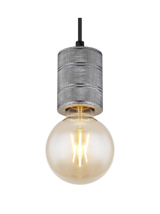 Globo Lighting Freddy Pendant Light Single-Light for Socket E27 Silver