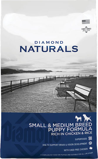Naturals Small/Medium Puppy 15kg Dry Food for Small & Medium Breed Puppies with Chicken and Rice