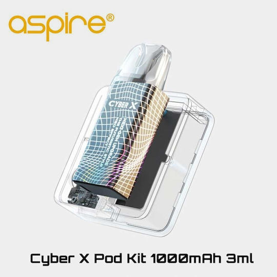 Aspire Cyber X Frost Blue Pod Mod 2ml με Ενσωματωμένη Μπαταρία