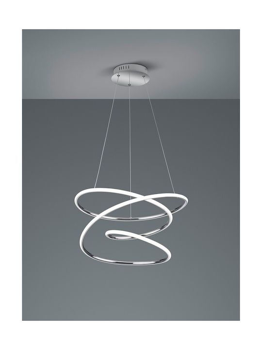 Trio Lighting Bologna Μοντέρνο Κρεμαστό Φωτιστικό με Ενσωματωμένο LED σε Λευκό Χρώμα