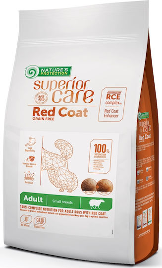 Nature's Protection Superior Care Red Coat 1.5kg Hrană Uscată fără Cereale & Gluten pentru Câini Adulţi cu Pui