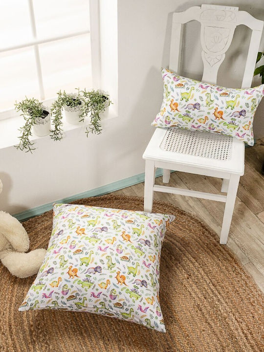 Teoran Pernă Decorativă Pentru Copii Dino Multicolor 45x45cm