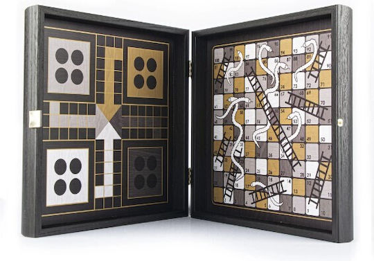 Multigame 4 in 1 Backgammon/Chess Wood 34x34cm