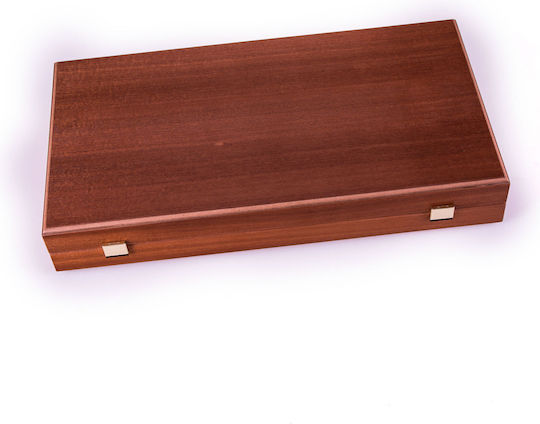 Manopoulos Handmade Backgammon Wooden with Checkers 48x48cm