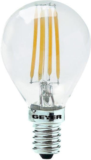 Geyer 2700k Bec LED 4W pentru Soclu E14 și Formă G45 Alb cald 470lm