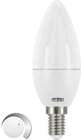 Elvhx Λάμπα LED 5W για Ντουί E14 και Σχήμα B35 Θερμό Λευκό 470lm Dimmable