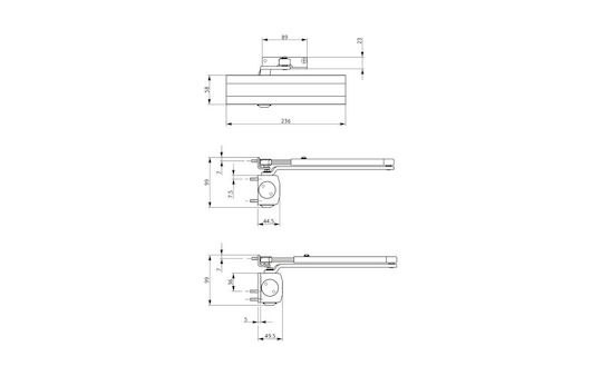 Gretsch-Unitas OTS430 Door Return Mechanism Door Brown
