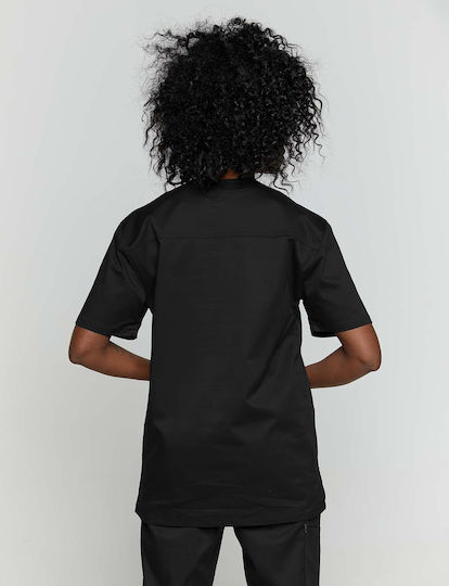 Velilla Caminera Unisex Σετ Ιατρικό Παντελόνι και Μπλούζα Μαύρο από Βαμβάκι και Πολυεστέρα