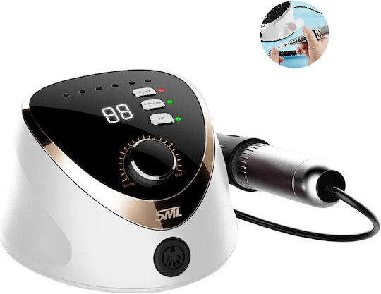 Mixcoco SML M12 Τροχός Νυχιών Ρεύματος 35W Λευκός με 35000 Στροφές ανά Λεπτό