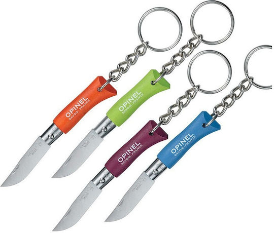 Opinel No.2 Taschenmesser Schlüsselanhänger Gelb Verschiedene Farben