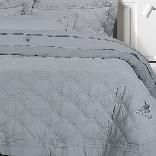 Greenwich Polo Club 2163 Module Cuvertură Extra-dublu Microfibra GRI 220x240cm 3buc