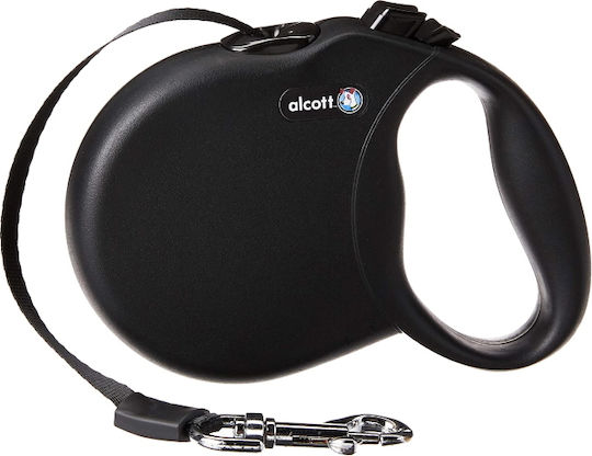 Alcott Foldable Dog Leash/Lead Strap in Black color 5m