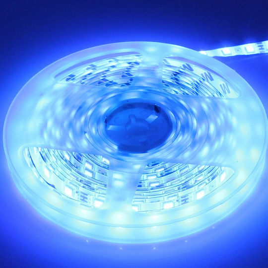 Factory Αδιάβροχη Smart Ταινία LED RZ-0009 12V RGB Φως 5m Τύπου SMD5050 με Τροφοδοτικό & Τηλεχειριστήριο