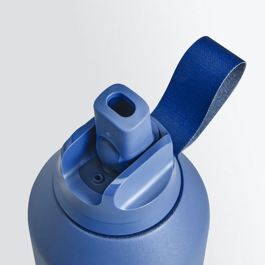 Chilly's Series 2 Flip Bottle Thermos Stainless Steel BPA Free 500ml Whale Blue With Straw