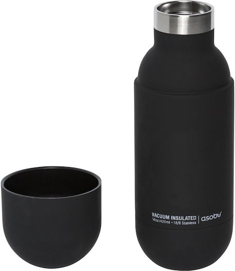 Asobu Orb SBV30 Flasche Thermosflasche Rostfreier Stahl 460ml Black