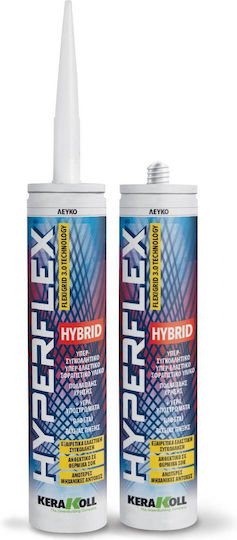 Kerakoll Hyperflex Hybrid Silikon-Dichtungsmittel Weiß 290ml 1Stück