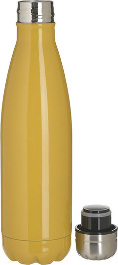 5Five Flasche Thermosflasche Rostfreier Stahl 500ml Gelb