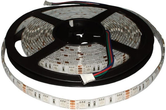 Redled Водоустойчива LED Лента 12V RGB Светлина 5м с Захранване