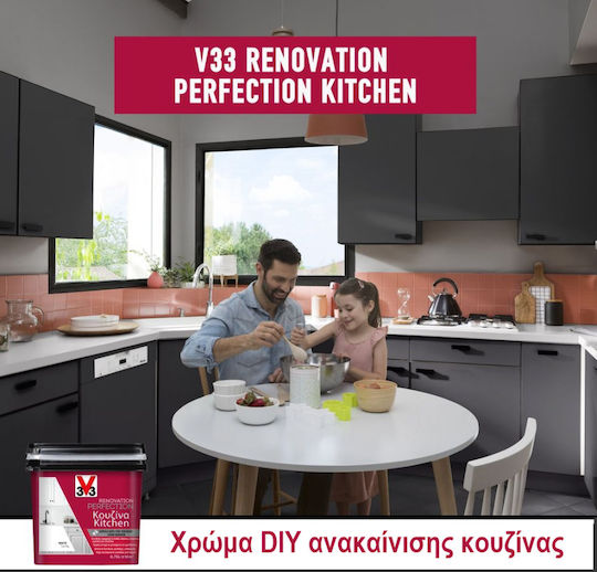 V33 Renovation Perfection Kitchen Kreide Farbe Weiß 750ml