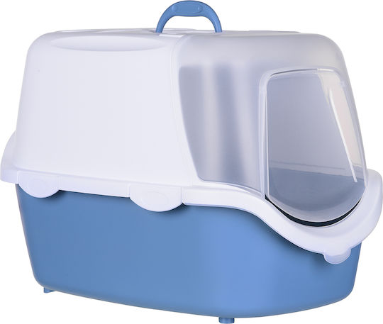 Stefanplast Cathy Easy Clean Τουαλέτα Γάτας Κλειστή με Φίλτρο Μπλε Μ56 x Π40 x Υ40cm
