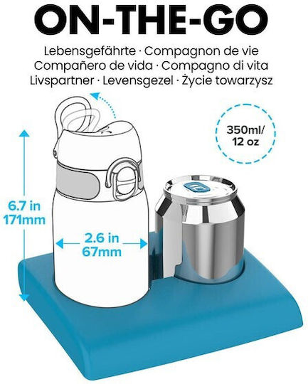 Ion8 Παιδικό Παγούρι Πλαστικό Non Spill Κίτρινο 400ml
