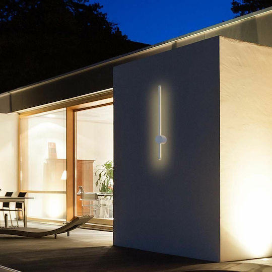 V-TAC Επιτοίχιο Γραμμικό Φωτιστικό LED IP65 12W με Φυσικό Λευκό Φως 7.2x7.2x65εκ.