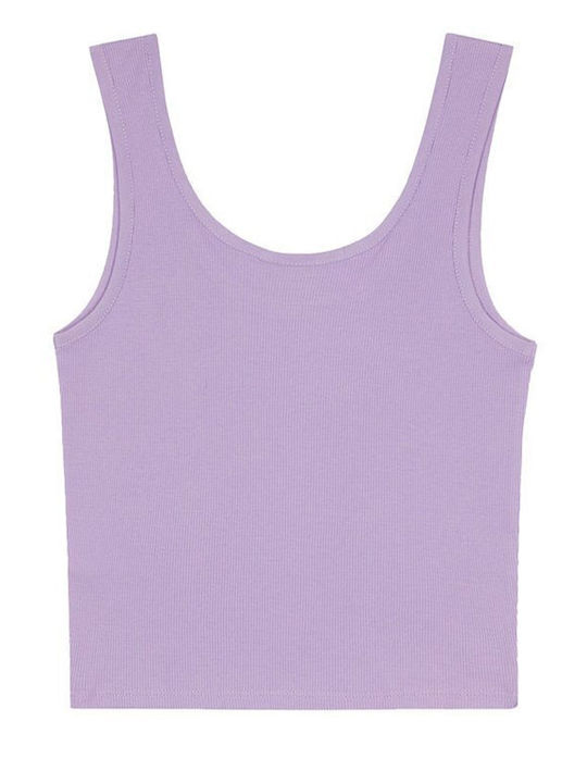 Mapleton Women's Summer Blouse Cotton Sleeveless Purple Rose
