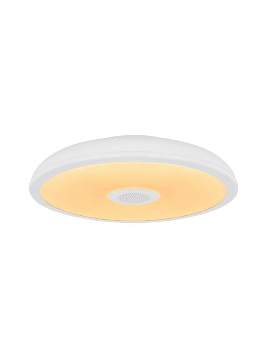 Globo Lighting Raffy Inteligent Plafonieră de Tavan Baie 28buc Albă cu LED Integrat și Telecomandă