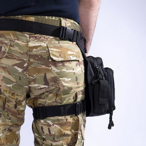Pentagon Maxs 2.0 Military Pouch Thigh made of Polyester Wolf Grey 3.7lt