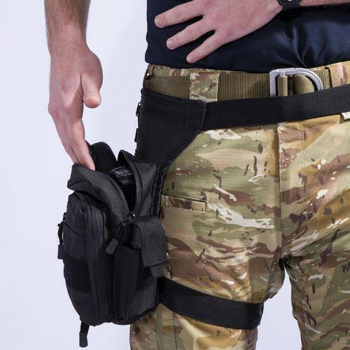 Pentagon Maxs 2.0 Military Pouch Thigh made of Polyester Wolf Grey 3.7lt