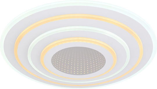 Globo Lighting Jocelyn Deckenleuchte 50cm Weiß mit Integrierter LED und Fernbedienung