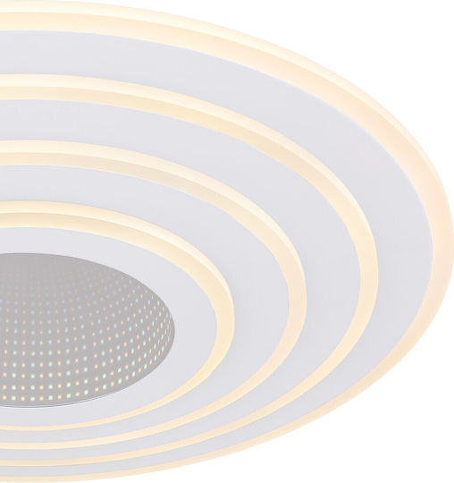 Globo Lighting Jocelyn Deckenleuchte 50cm Weiß mit Integrierter LED und Fernbedienung