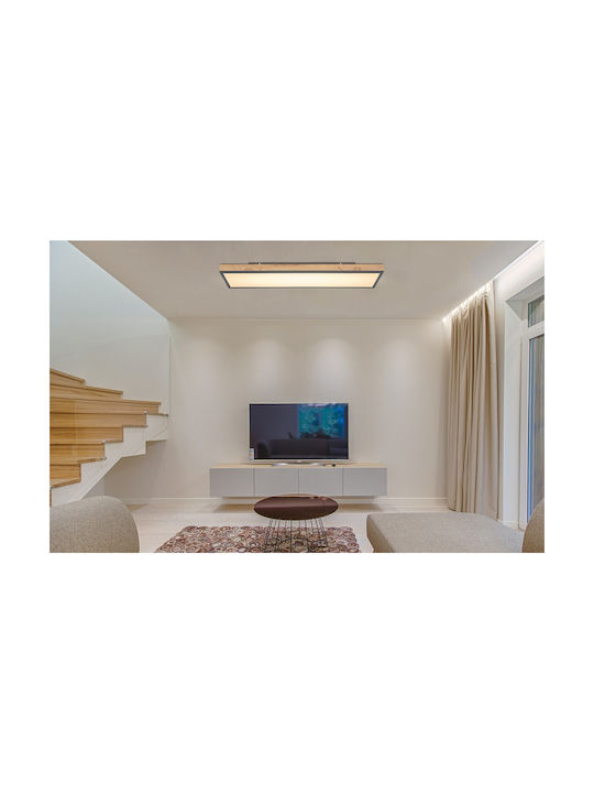 Globo Lighting Doro Ceiling Mount Light 30cm Brown with Integrated LED